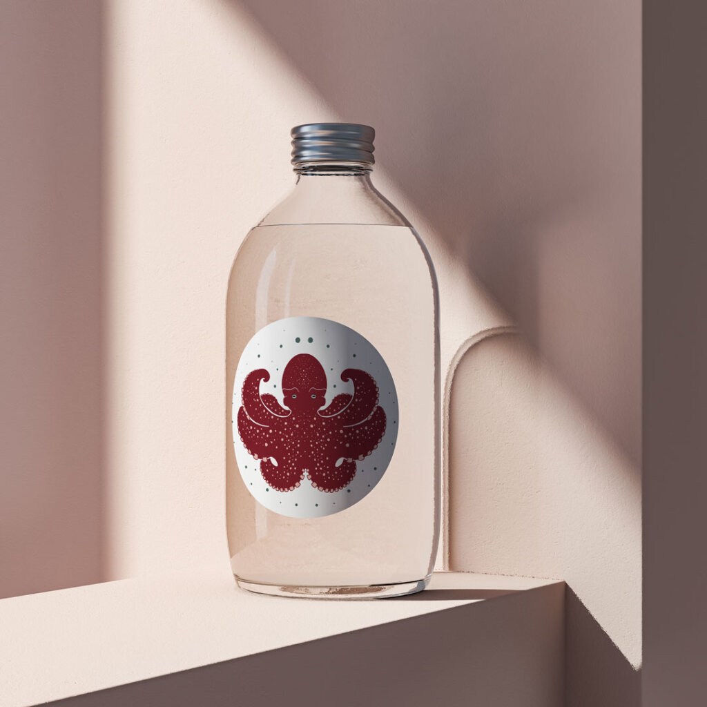 Octopus Sticker - Yoka Design