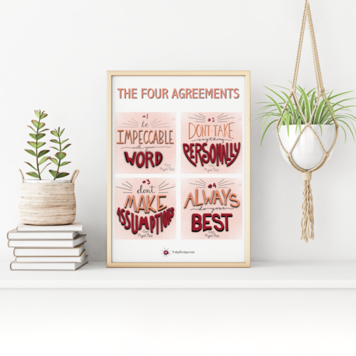 FOUR AGREEMENTS Free Printable Poster